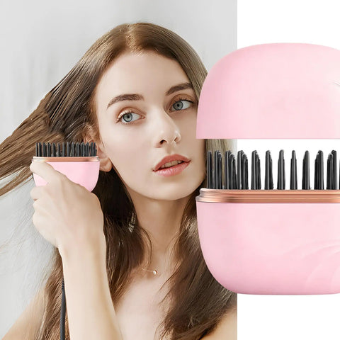 Mini Hair Straightening Comb Wireless Charging Portable Multifunctional Hair Care Not Hurt Hair Styling Comb Hair Straightener